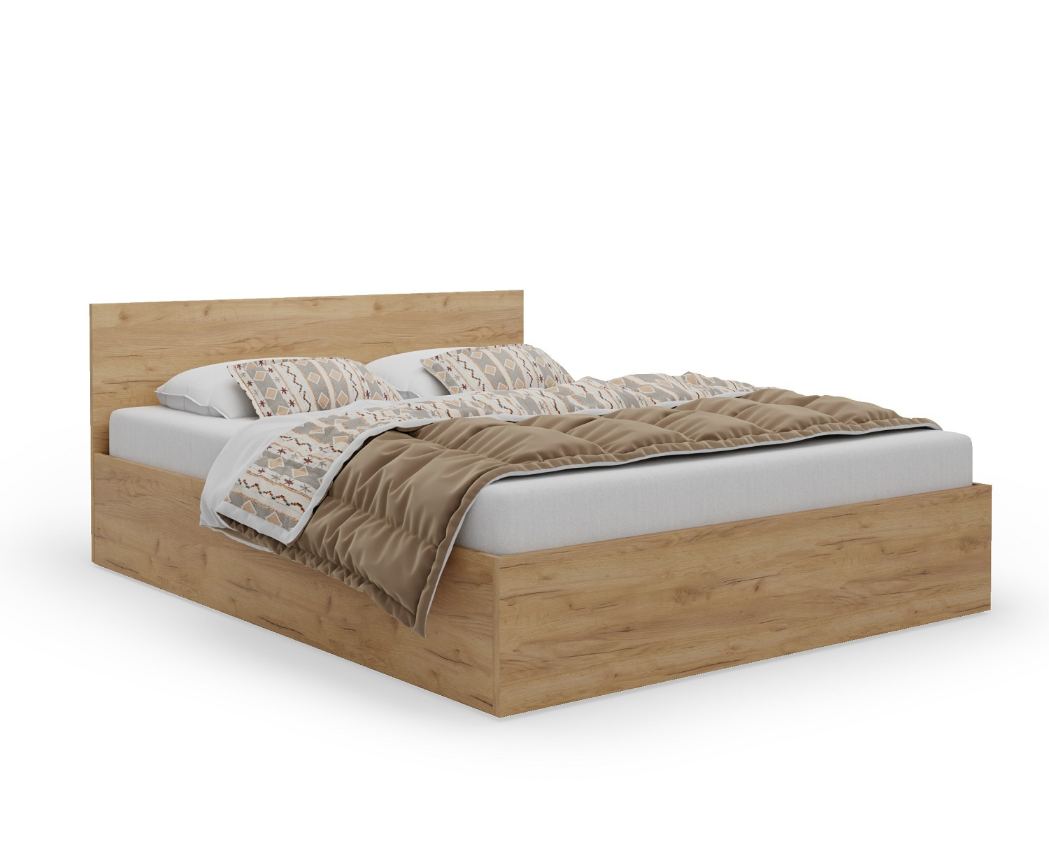 Łóżko klasyczne 120x200 dąb craft