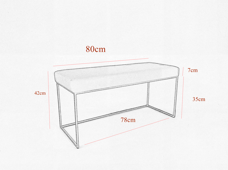 Pufa ławka tapicerowana